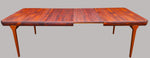 REFINISHED Danish Mid Century Modern Rio Rosewood Table 2 Leaves Selfstoring 59