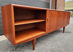 REFINISHED Danish Mid Century Modern Teak Sideboard by Clausen & Son, 82