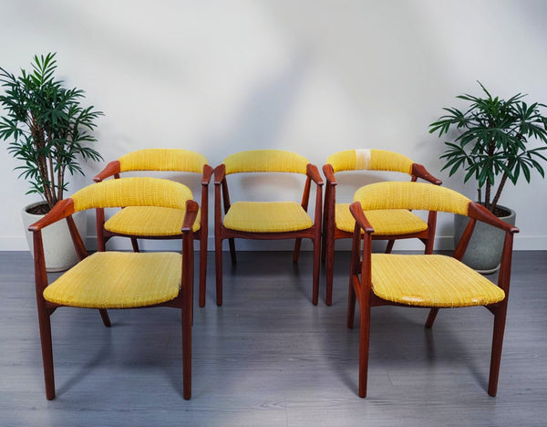 REFINISHED Danish Mid Century Modern Teak Armchair by Th. Harlev