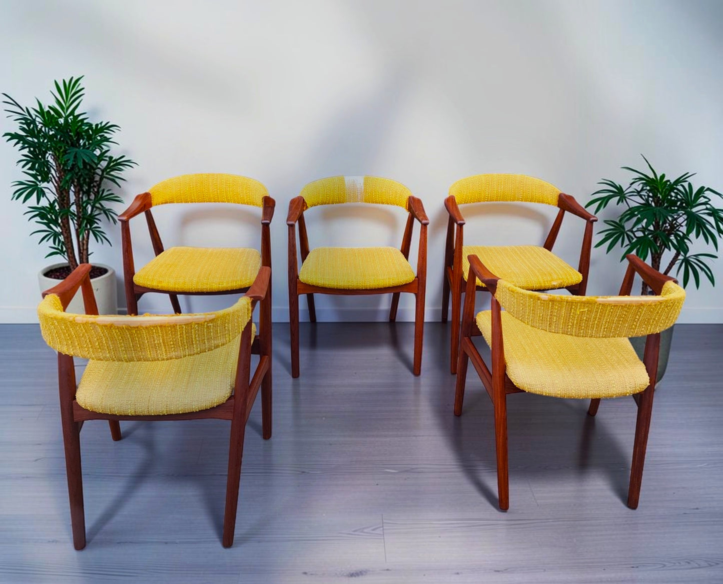 REFINISHED Danish Mid Century Modern Teak Armchair by Th. Harlev