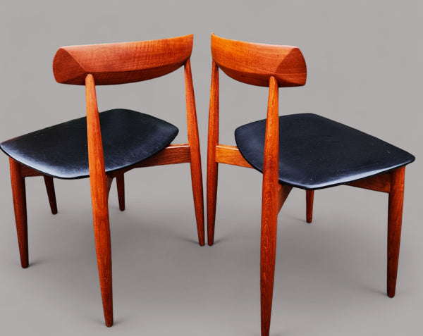 6 REFINISHED Danish MCM Teak Chairs by H.W. Klein for Bramin, REUPHOLSTERED