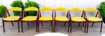 6 RESTORED REUPHOLSTERED Danish MCM Kai Kristiansen Teak Chairs, Model 31 5
