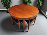 Danish Mid Century Modern ROUNDETTE Teak Table & 4 Chairs by Hans Olsen for Frem Rølje 12