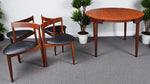 Danish Mid Century Modern ROUNDETTE Teak Table & 4 Chairs by Hans Olsen for Frem Rølje 4