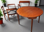Danish Mid Century Modern ROUNDETTE Teak Table & 4 Chairs by Hans Olsen for Frem Rølje 7