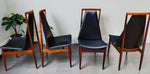 4 RESTORED Danish Mid Century Modern Rosewood Chairs 2