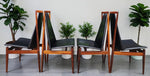 4 RESTORED Danish Mid Century Modern Rosewood Chairs 3