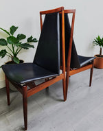 4 RESTORED Danish Mid Century Modern Rosewood Chairs 4