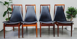 4 RESTORED Danish Mid Century Modern Rosewood Chairs 6
