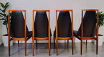4 RESTORED Danish Mid Century Modern Rosewood Chairs 7