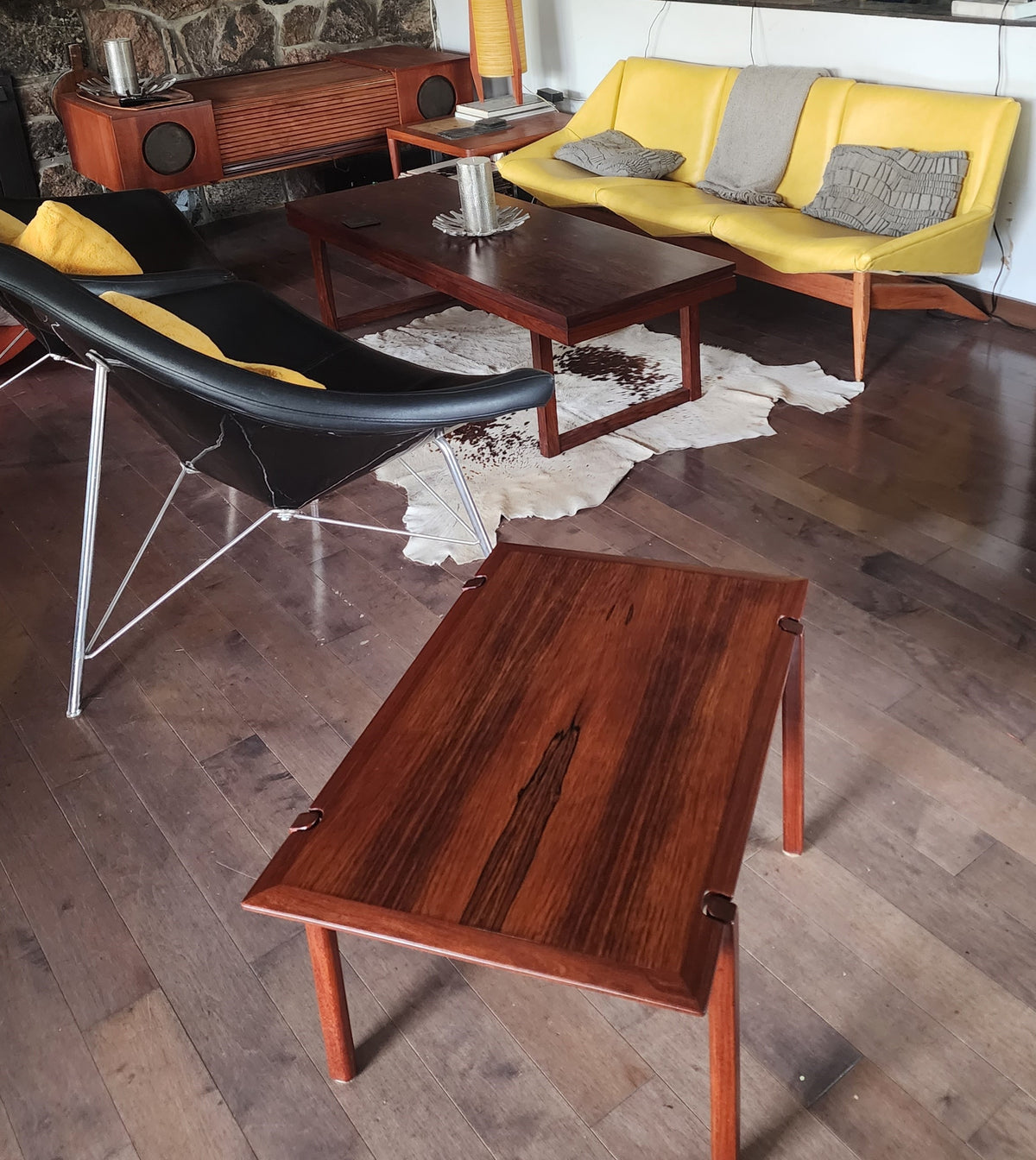 REFINISHED Danish Mid Century Modern Rosewood Coffee or Accent Table by Tarm Stole