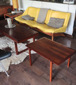 REFINISHED Danish Mid Century Modern Rosewood Coffee or Accent Table by Tarm Stole 1