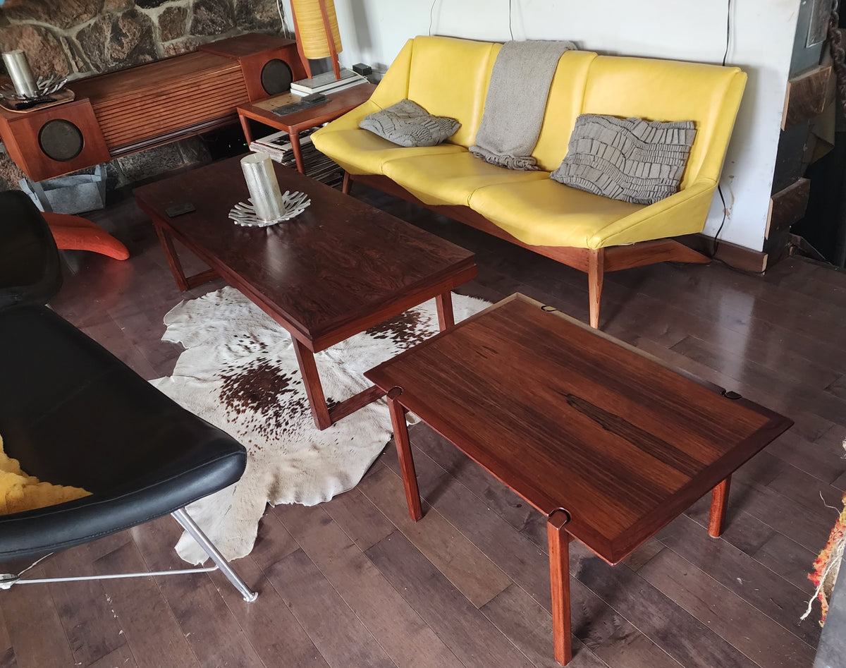 REFINISHED Danish Mid Century Modern Rosewood Coffee or Accent Table by Tarm Stole
