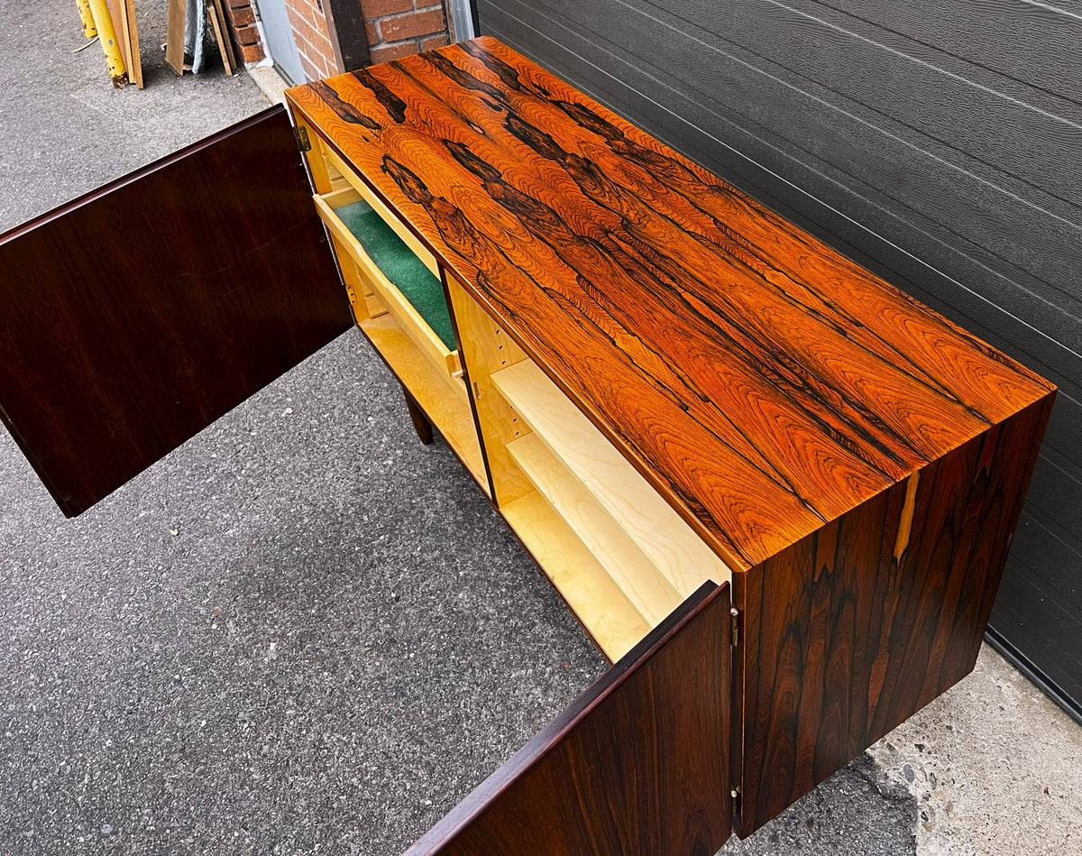 RESTORED Danish MCM Brazilian Rosewood Credenza by Poul Hundevad, 54