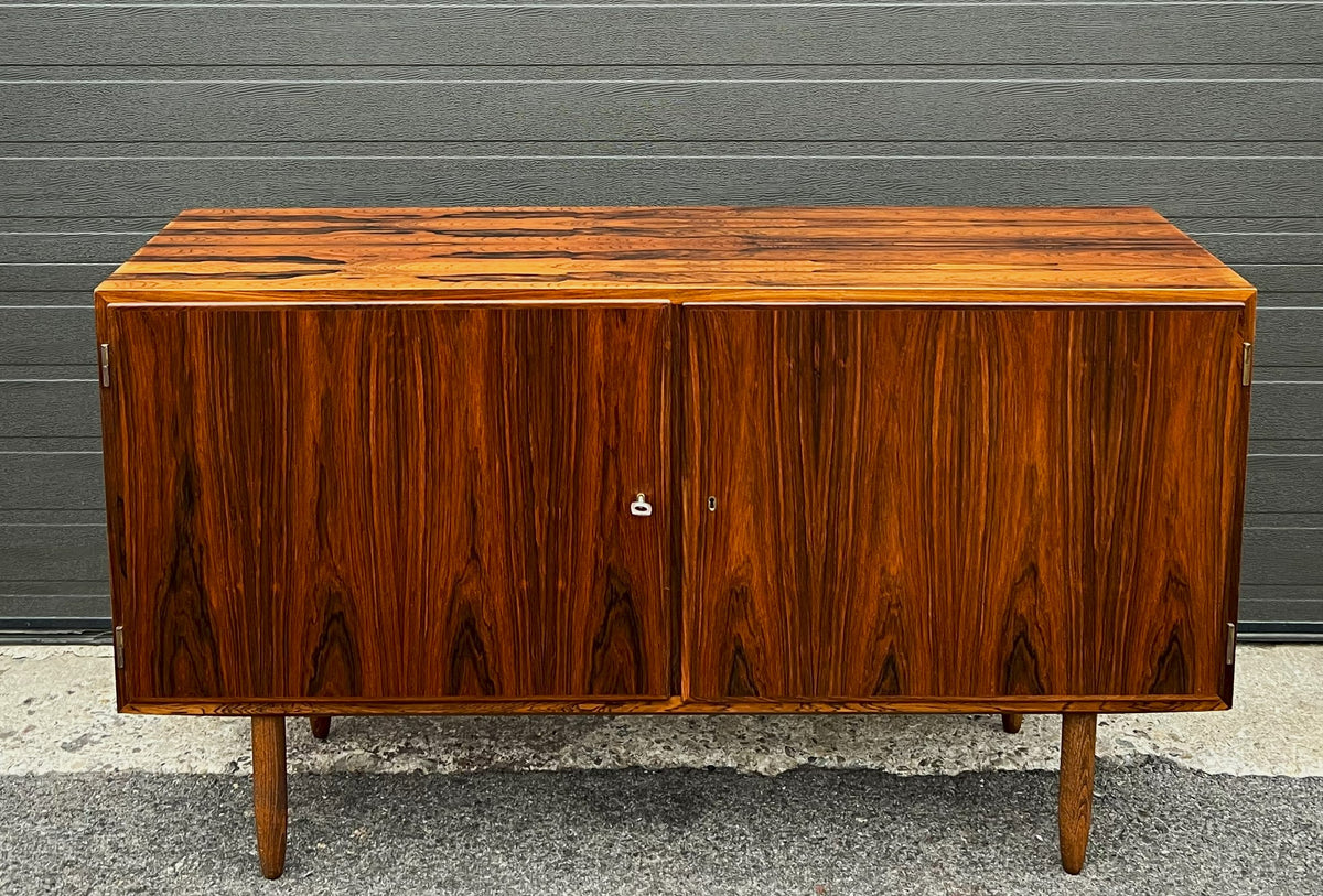 RESTORED Danish MCM Brazilian Rosewood Credenza by Poul Hundevad, 54