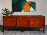 RESTORED Danish MCM Rosewood Sideboard by Ib Kofod Larsen for Faarup 6 ft 1