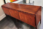 RESTORED Danish MCM Rosewood Sideboard by Ib Kofod Larsen for Faarup 6 ft 10
