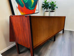 RESTORED Danish MCM Rosewood Sideboard by Ib Kofod Larsen for Faarup 6 ft 11