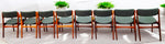 8 REUPHOLSTERED in wool Danish MCM Rosewood Chairs by Erik Buch, model 49, 50 10