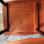 REFINISHED Danish Mid Century Modern 3 Teak Nesting Tables by Mobelintarsia 16
