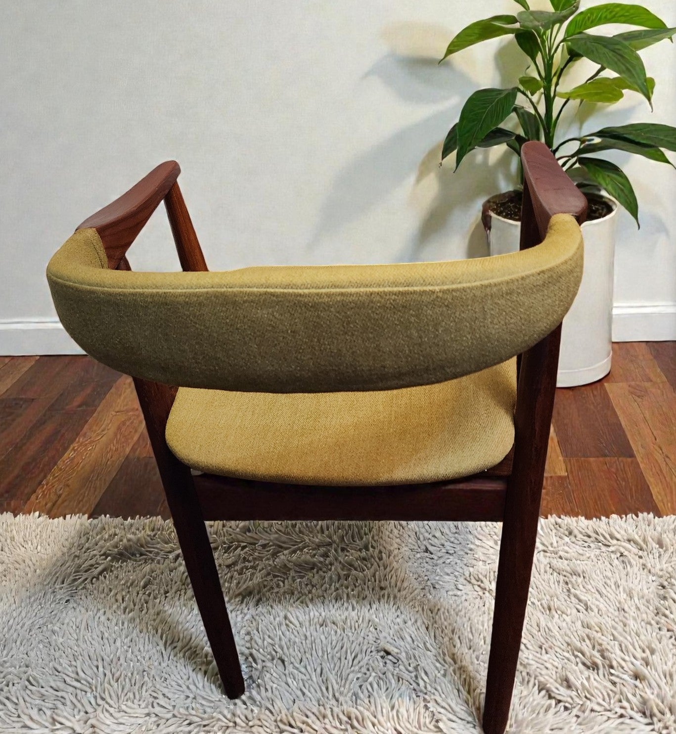 REFINISHED Danish Mid Century Modern Teak Armchair by Th. Harlev
