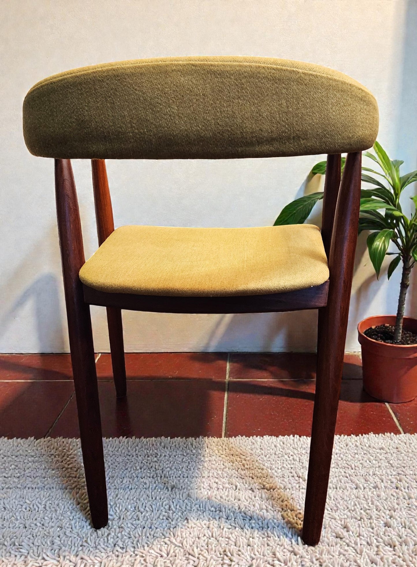 REFINISHED Danish Mid Century Modern Teak Armchair by Th. Harlev