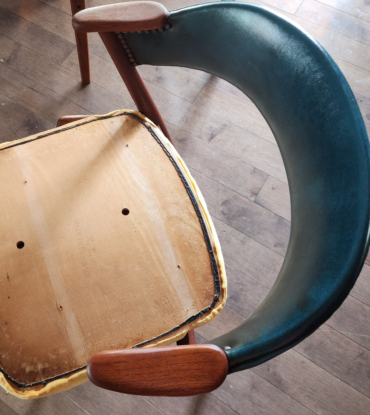 REFINISHED REUPHOLSTERED MCM Teak Armchair by Kai Kristiansen for Korup Stolefabrik, 3 available