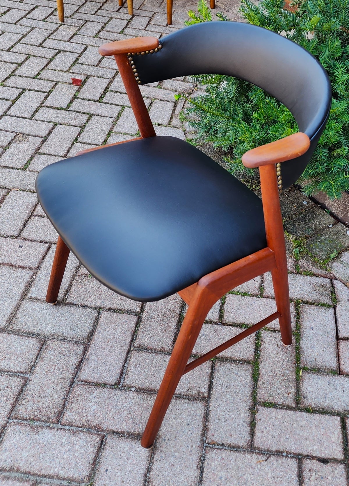 REFINISHED REUPHOLSTERED MCM Teak Armchair by Kai Kristiansen for Korup Stolefabrik, 3 available