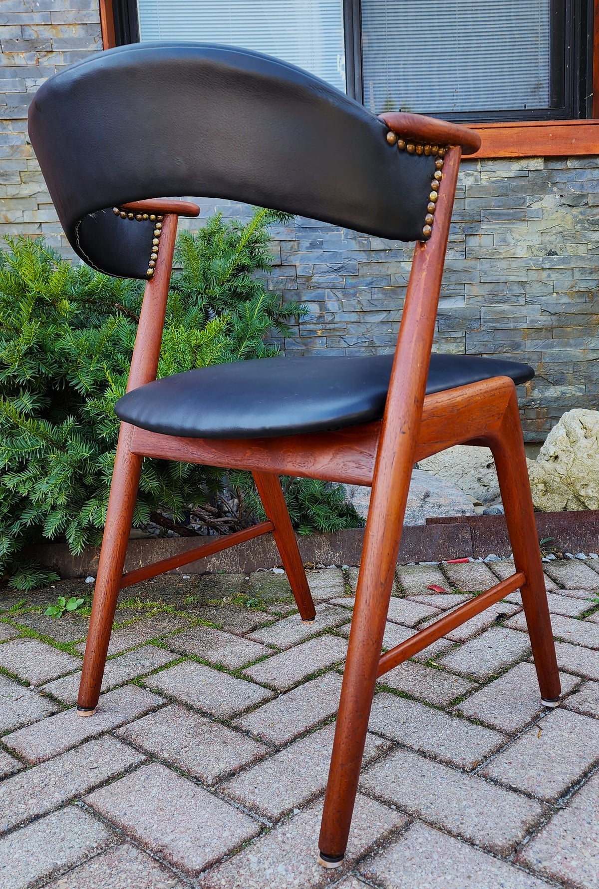 REFINISHED REUPHOLSTERED MCM Teak Armchair by Kai Kristiansen for Korup Stolefabrik, 3 available