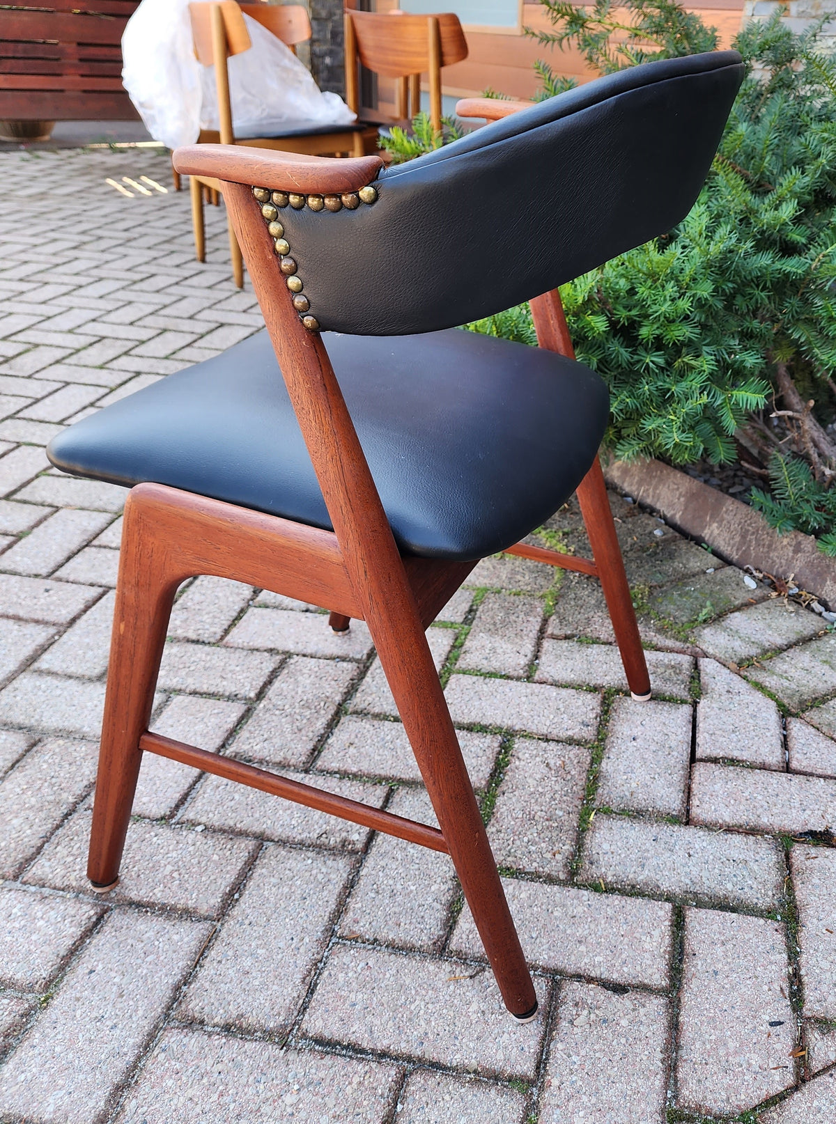 REFINISHED REUPHOLSTERED MCM Teak Armchair by Kai Kristiansen for Korup Stolefabrik, 3 available
