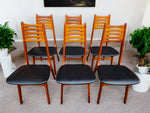 6 RESTORED Danish Mid Century Modern Teak Chairs Model 83 by Boltinge 2