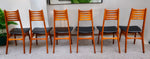 6 RESTORED Danish Mid Century Modern Teak Chairs Model 83 by Boltinge 5