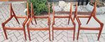 Choose Fabric***REFINISHED Danish Mid Century Modern Teak Chairs Swivel-Back by Arne Vodder 13