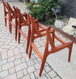 Choose Fabric***REFINISHED Danish Mid Century Modern Teak Chairs Swivel-Back by Arne Vodder 14