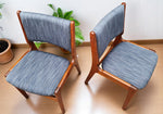 6  REFINISHED REUPHOLSTERED Danish Mid Century Modern Teak Chairs by Eric Buch 12