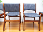 6  REFINISHED REUPHOLSTERED Danish Mid Century Modern Teak Chairs by Eric Buch 9