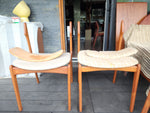 4 REFINISHED REUPHOLSTERED Danish Mid Century Modern Teak Chairs by Erik Buch 11