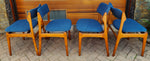 4 REFINISHED REUPHOLSTERED Danish Mid Century Modern Teak Chairs by Erik Buch 8