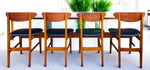 4 RESTORED Danish Mid Century Modern Teak Chairs by Farstrup 4
