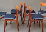 6 RESTORED REUPHOLSTERED Danish Mid Century Modern Teak Chairs by Schønning & Elgaard 7
