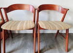 REFINISHED Danish MCM Teak Armchairs by Kai Kristiansen model 32 11