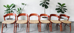 REFINISHED Danish MCM Teak Armchairs by Kai Kristiansen model 32 3
