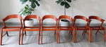 REFINISHED Danish MCM Teak Armchairs by Kai Kristiansen model 32 7