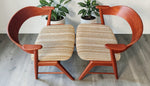 REFINISHED Danish MCM Teak Armchairs by Kai Kristiansen model 32 8