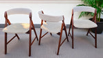 6 REFINISHED Danish Mid Century Modern Teak A -frame Chairs by TH Harlev 10