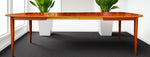 REFINISHED Danish MCM Teak Table w 2 Leaves Selfstoring 59.5