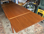 REFINISHED Danish MCM Teak Draw Leaf Table by H. Kjaernulf 51