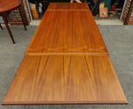 REFINISHED Danish MCM Teak Draw Leaf Table by H. Kjaernulf 51