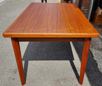 REFINISHED Danish MCM Teak Draw Leaf Table by H. Kjaernulf 51