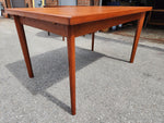 REFINISHED Danish MCM Teak Draw Leaf Table by H. Kjaernulf 51